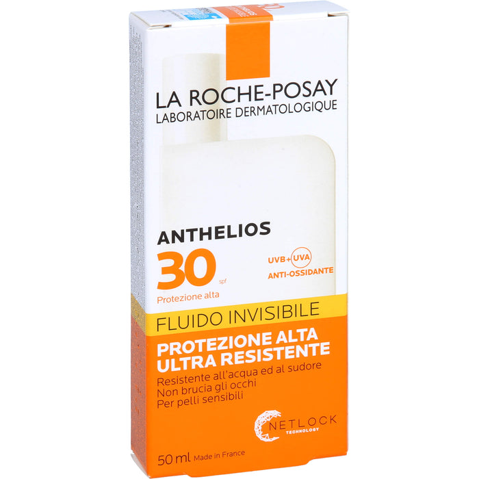 La Roche-Posay Anthelios Invisible Fluid LSF 30 ultra-leicht für empfindliche Haut, 50 ml Solution