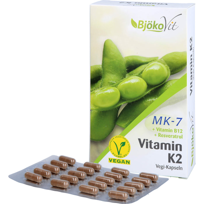 BjökoVit Vitamin K2 MK-7 all-trans vegan Kapseln, 60 pc Capsules