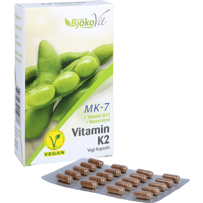 BjökoVit Vitamin K2 MK-7 all-trans vegan Kapseln, 60 pc Capsules