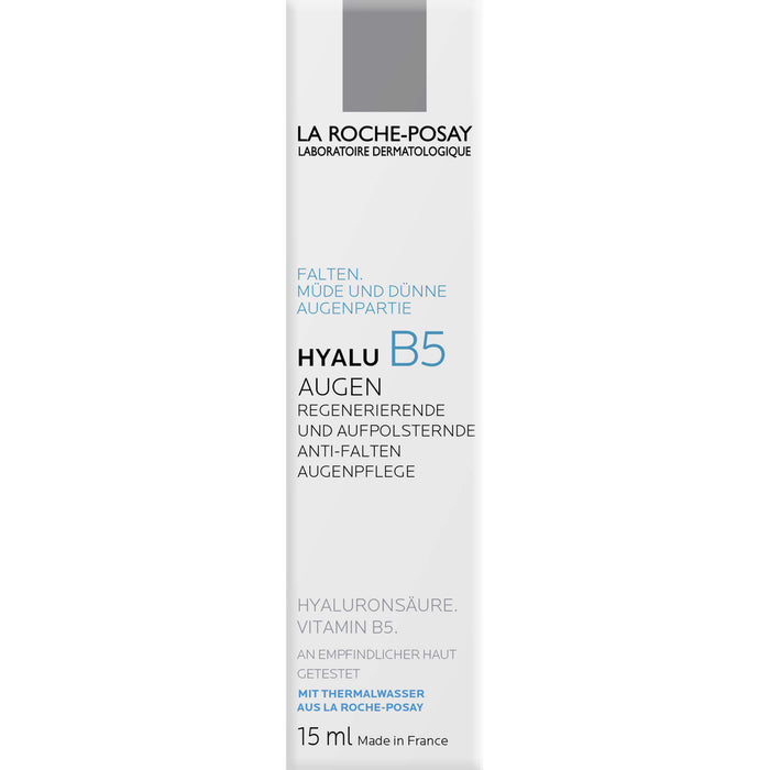 La Roche-Posay Hyalu B5 Augen regenerierende und aufpolsternde Anti-Falten Augenpflege, 15 ml Creme