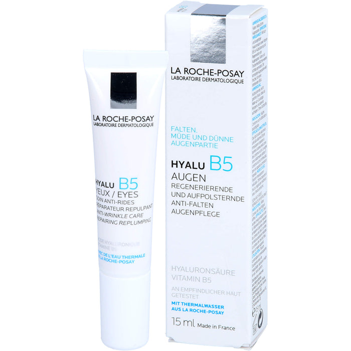 La Roche-Posay Hyalu B5 Augen regenerierende und aufpolsternde Anti-Falten Augenpflege, 15 ml Creme