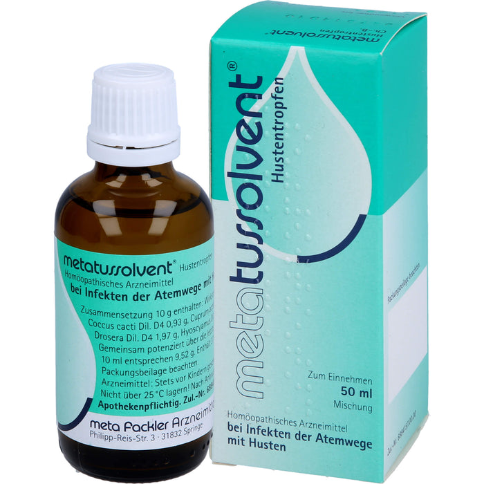 metatussolvent Hustentropfen, 50 ml Solution