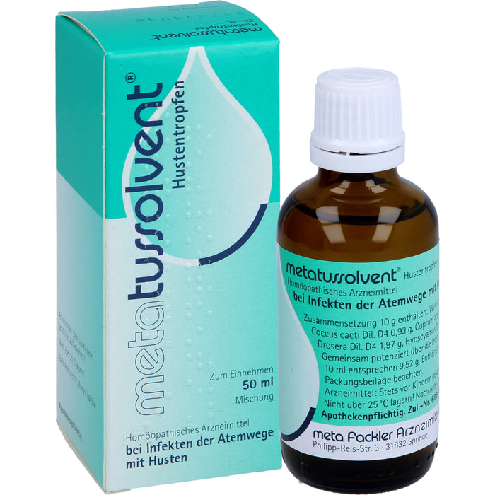 metatussolvent Hustentropfen, 50 ml Solution