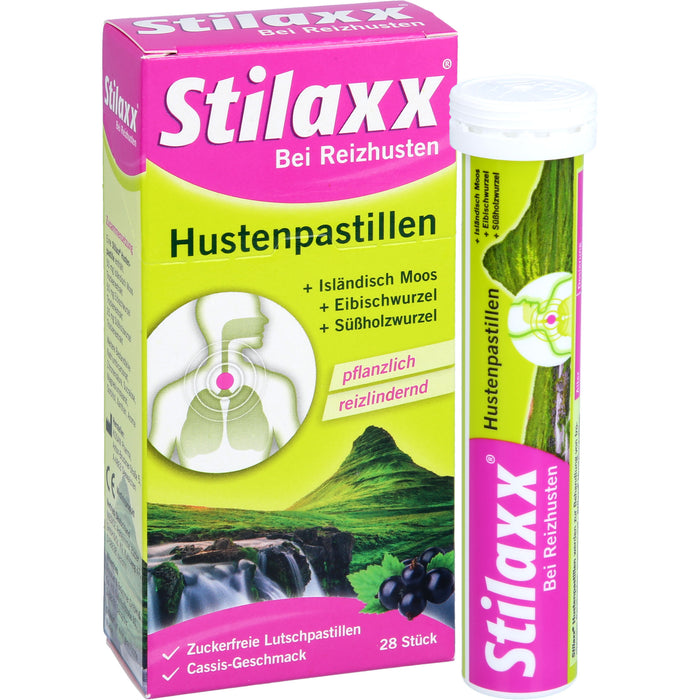 Stilaxx Hustenpastillen Isländisch Moos, 28 pcs. Pastilles