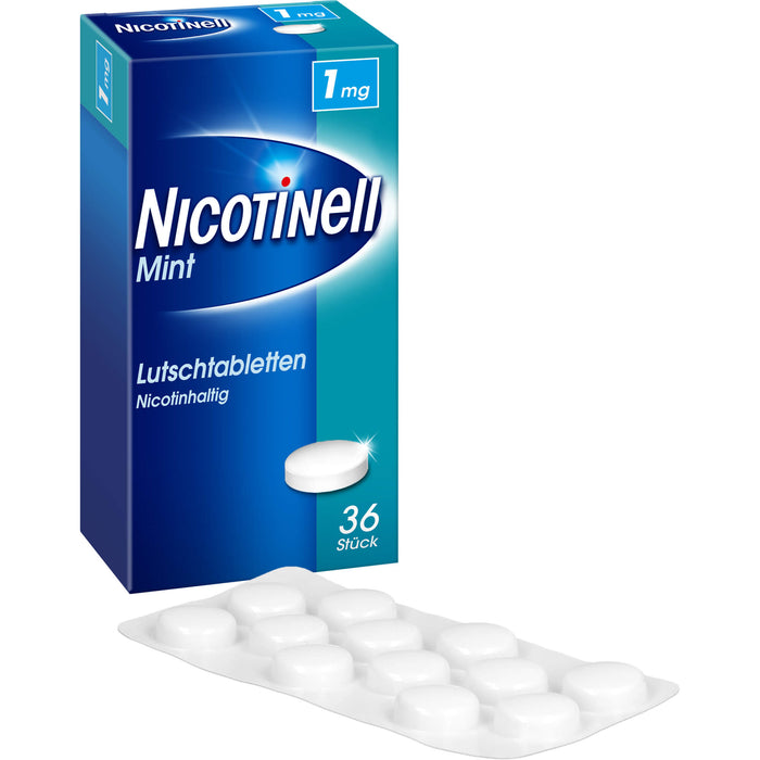 Nicotinell Mint Lutschtabletten zur Raucherentwöhnung, 36 pcs. Tablets
