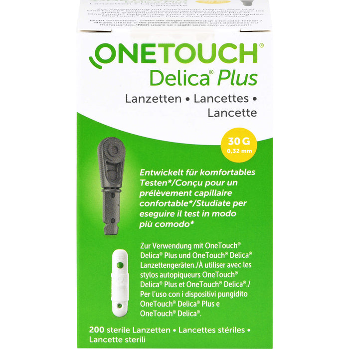 One Touch Delica Plus sterile Lanzetten, 200 St. Packung