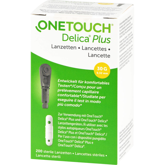 One Touch Delica Plus sterile Lanzetten, 200 pcs. Pack