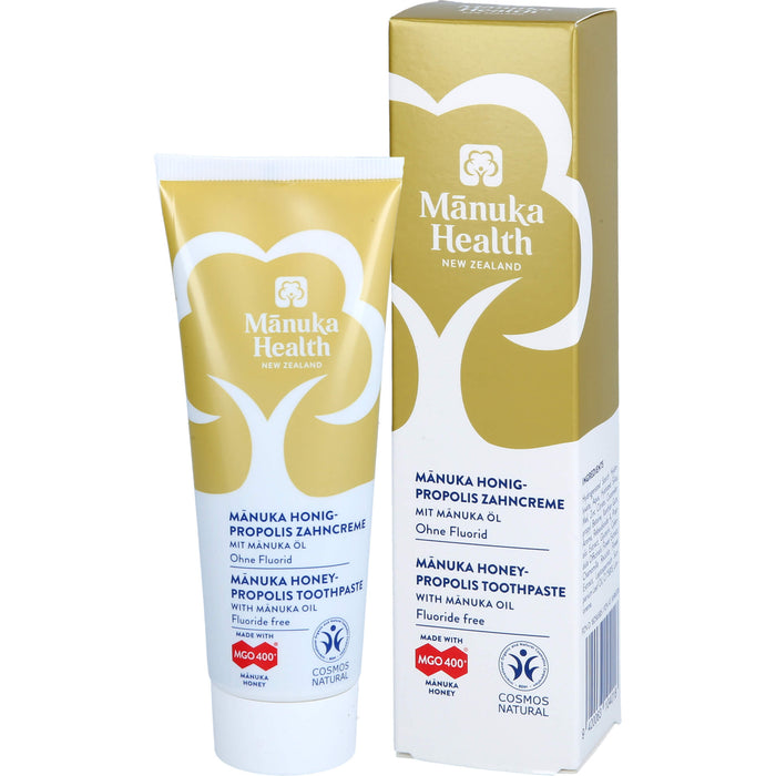 Manuka Health Manuka Honig-Propolis Zahncreme ohne Fluorid, 75 ml Toothpaste
