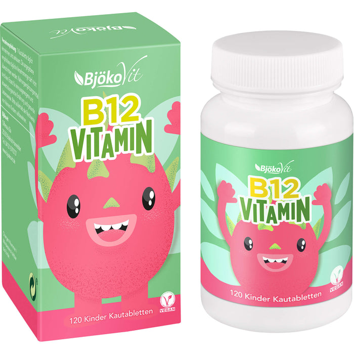 BjökoVit Vitamin B12 Kinder Kautabletten vegan, 120 St. Tabletten