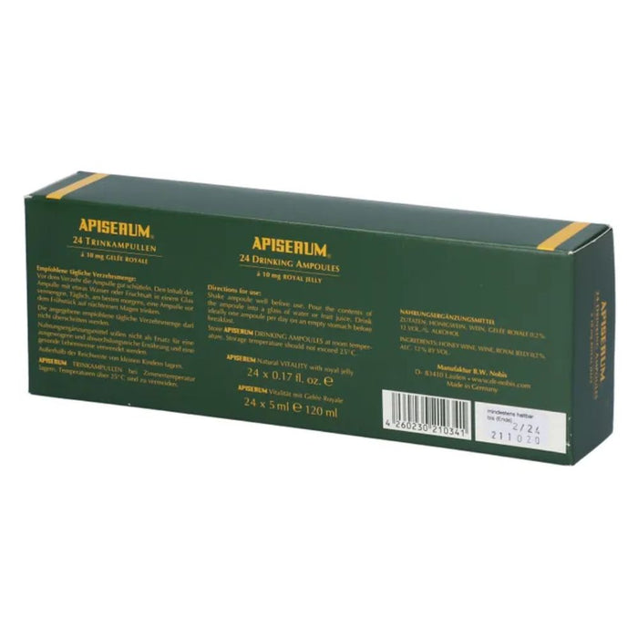 APISERUM Trinkampullen mit Gelee Royale, 24 pcs. Ampoules