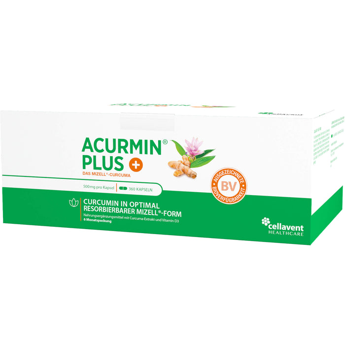 Acurmin Plus - Das Mizell-Curcuma Weichkapseln, 360 pc Capsules