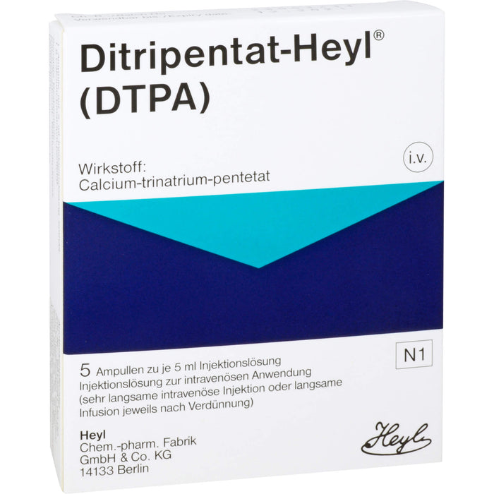 Ditripentat-Heyl (DTPA), 5 ml Solution