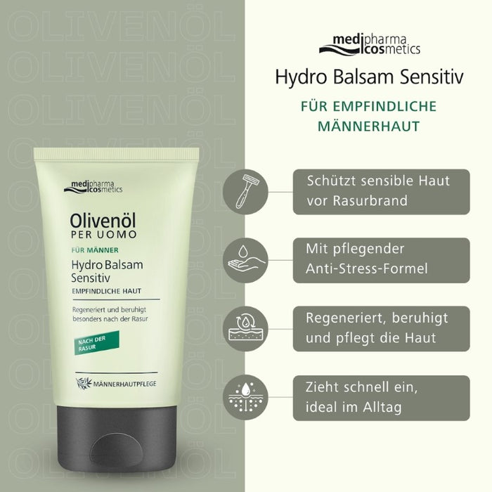 Olivenöl Per Uomo Hydro Balsam sensitiv, 50 ml Cream