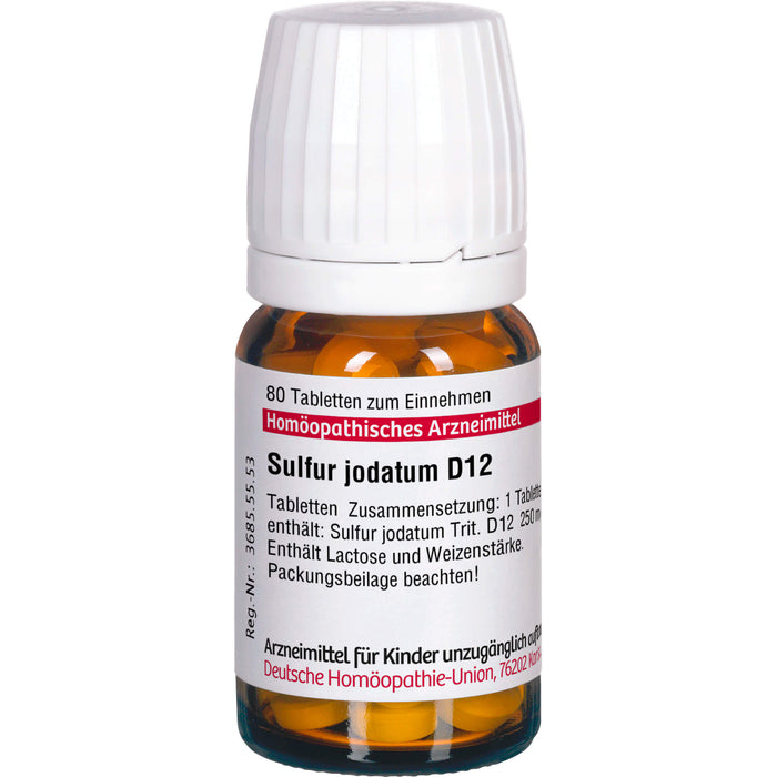 Sulfur jodatum D12 DHU Tabletten, 80 pc Tablettes