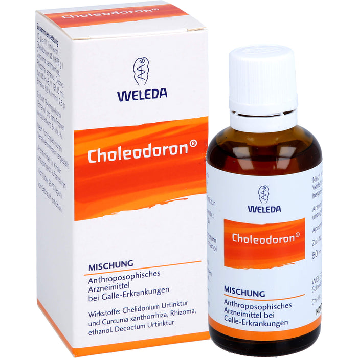 WELEDA Choleodoron Mischung bei Galle-Erkrankungen, 50 ml Solution