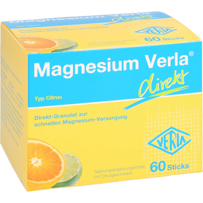 Magnesium Verla direkt Citrus Direkt-Granulat, 60 pc Sachets