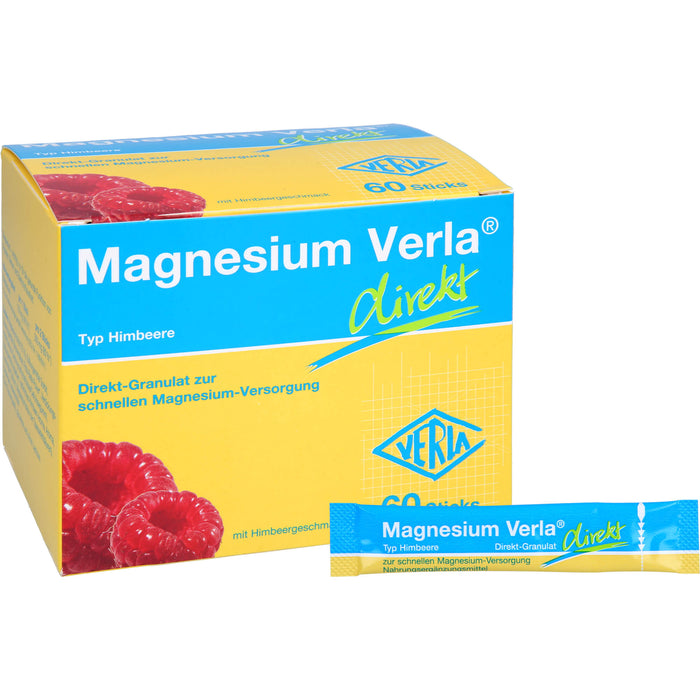Magnesium Verla® direkt, Direkt-Granulat, Himbeere, 60 St. Beutel