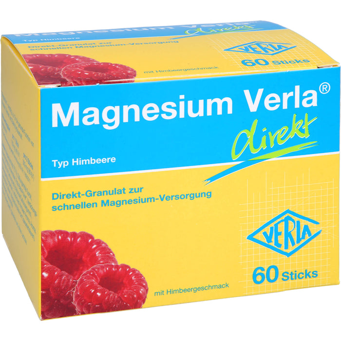 Magnesium Verla® direkt, Direkt-Granulat, Himbeere, 60 St. Beutel