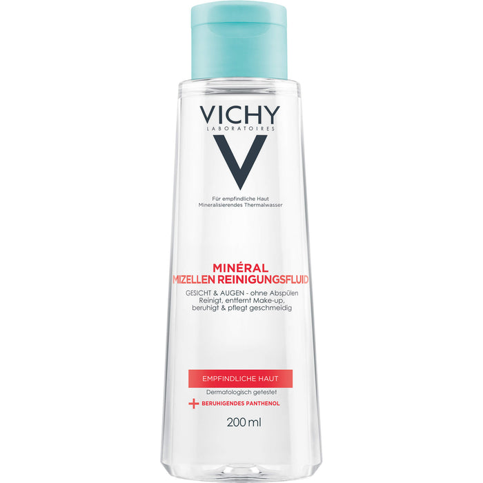 VICHY Pureté Thermale Mizellen Reinigungsfluid für sensible Haut, 200 ml Lösung