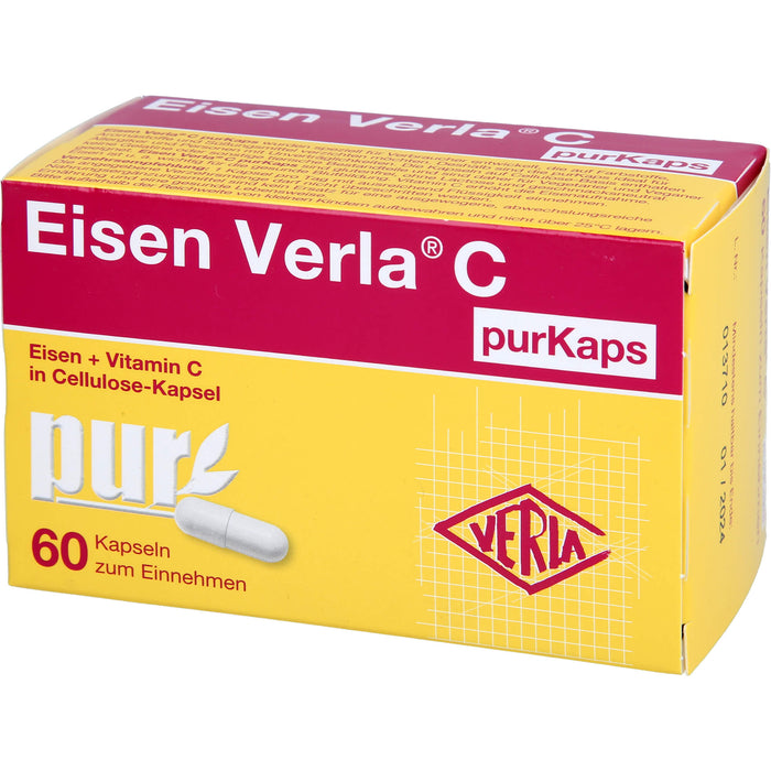 Eisen Verla  C purKaps, Cellulose-Kapseln, 60 St. Kapseln