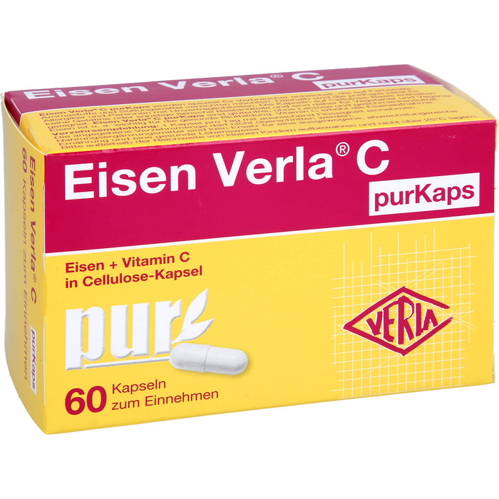Eisen Verla  C purKaps, Cellulose-Kapseln, 60 St. Kapseln