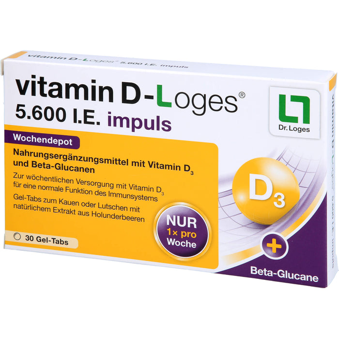 vitamin D-Loges 5.600 I.E. impuls, 30 St KTA