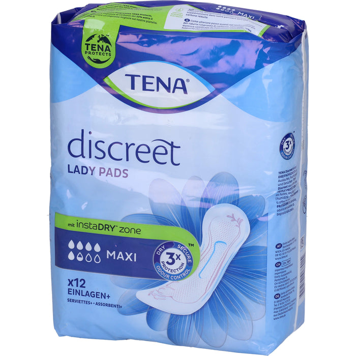 TENA Lady Discreet Maxi Inkontinenzeinlagen, 12 St BIN