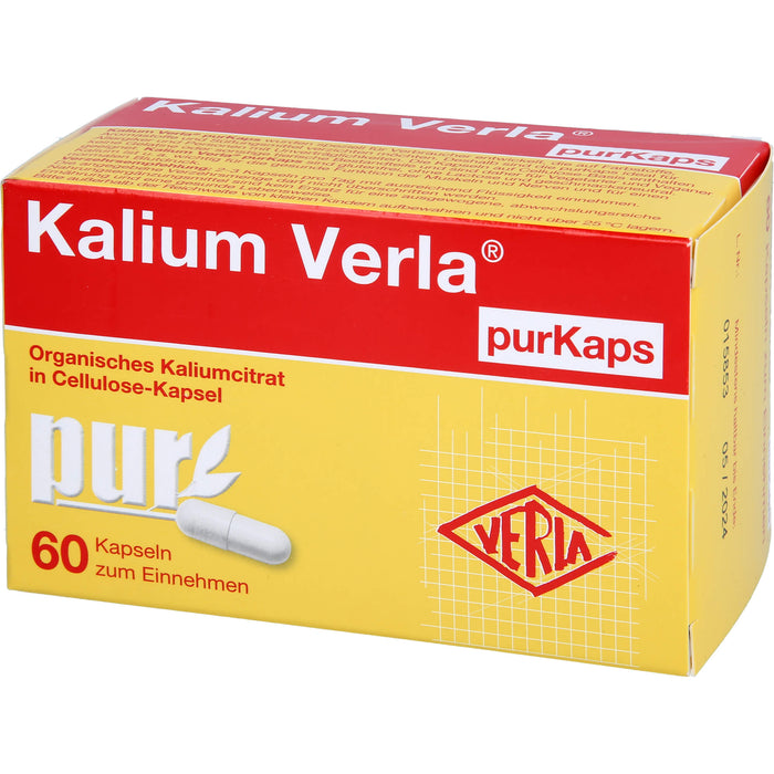 Kalium Verla  purKaps, Cellulose-Kapseln, 60 pcs. Capsules