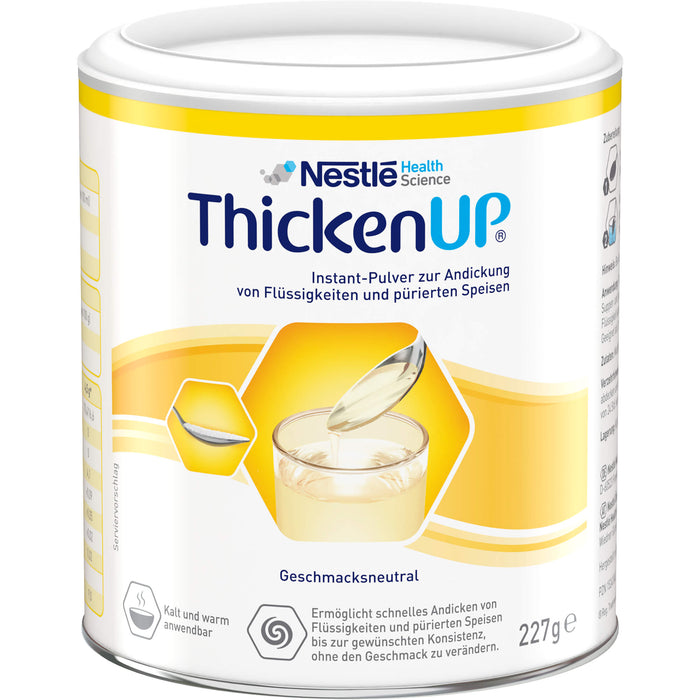 Nestle ThickenUP Geschmacksneutral Instant-Pulver zur Andickung von Flüssigkeiten, 227 g Pulver