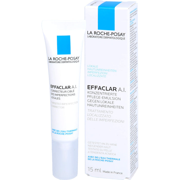 La Roche-Posay Effaclar A.I. konzentrierte Pflege-Emulsion gegen lokale Hautunreinheiten, 15 ml Cream