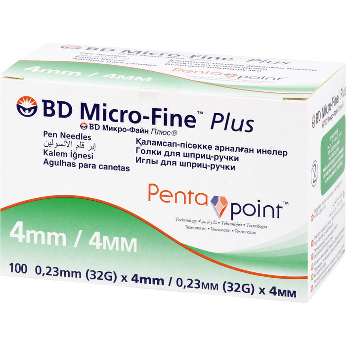 Bd Micro Fine+ Pen0.23x4mm, 100 St KAN
