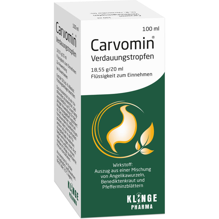 Carvomin Verdauungstropfen, 18,55 mg/20 ml, Flüssigkeit zum Einnehmen, 2X50 ml FLE