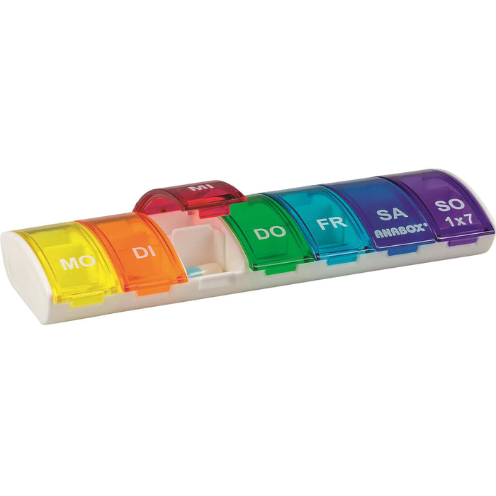 ANABOX 1 x 7 Regenbogen mit Fachteilern, 1 pcs. Dosette