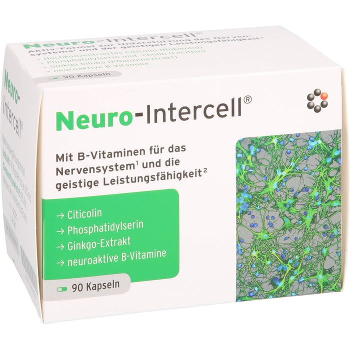 Neuro-Intercell Kapseln für das Nervensystem und die geistige Leistungsfähigkeit, 90 pcs. Capsules