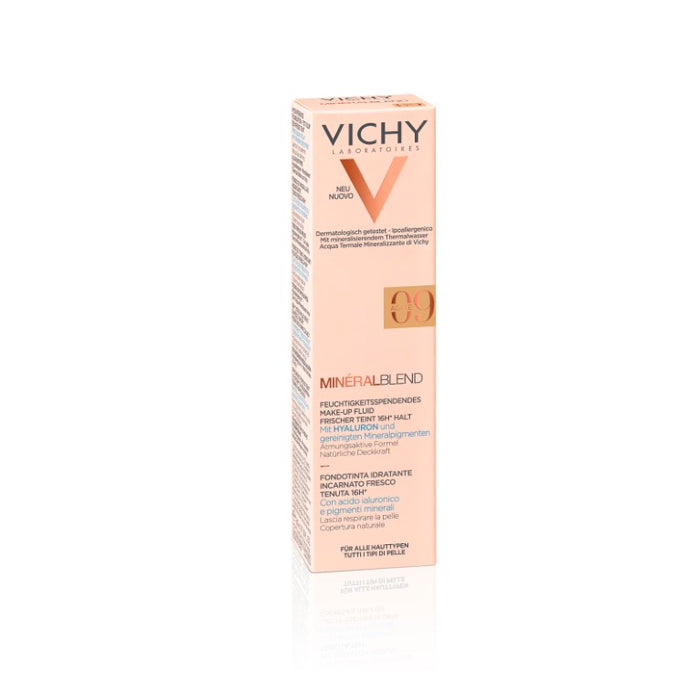 VICHY Minéralblend feuchtigkeitsspendendes Make-up Fluid mit Hyaluron 09 Cliff, 30 ml Lösung