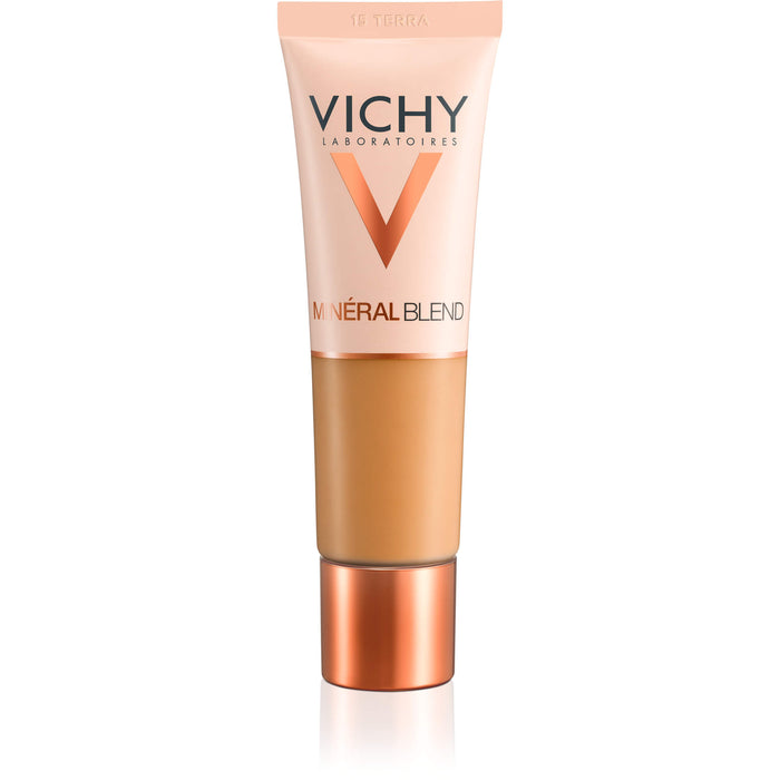 VICHY Minéralblend feuchtigkeitsspendendes Make-up Fluid mit Hyaluron 15 Terra, 30 ml Solution