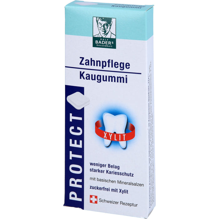 BADERs protect Zahnpflege-Kaugummi für weniger Belag und starken Kariesschutz, 20 pcs. Chewing gum