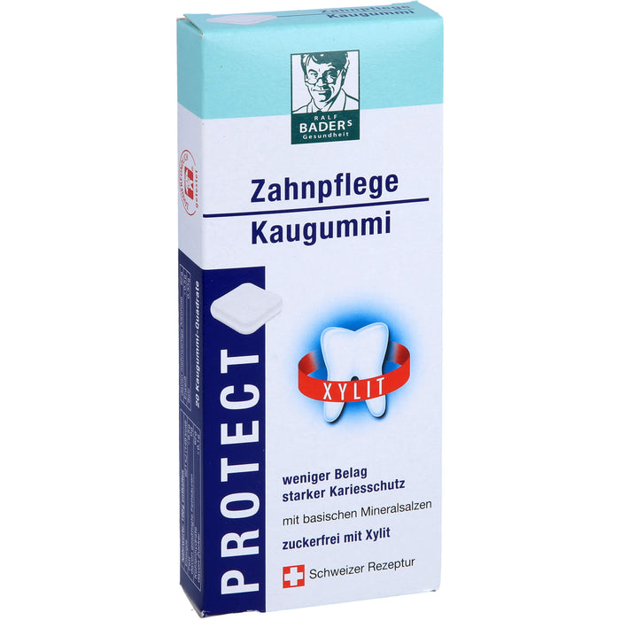 BADERs protect Zahnpflege-Kaugummi für weniger Belag und starken Kariesschutz, 20 pcs. Chewing gum