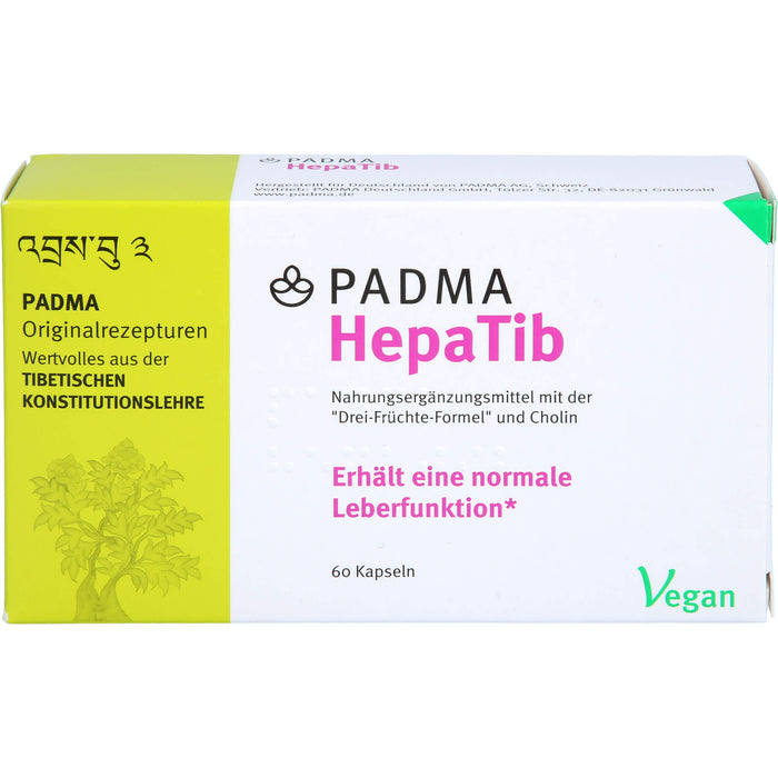 PADMA HepaTib Kapseln für eine normale Leberfunktion, 60 St. Kapseln