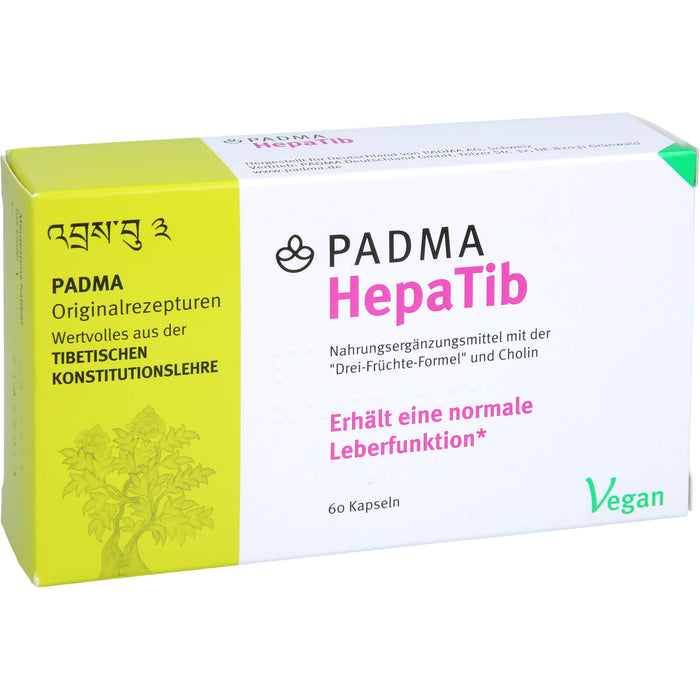 PADMA HepaTib Kapseln für eine normale Leberfunktion, 60 St. Kapseln