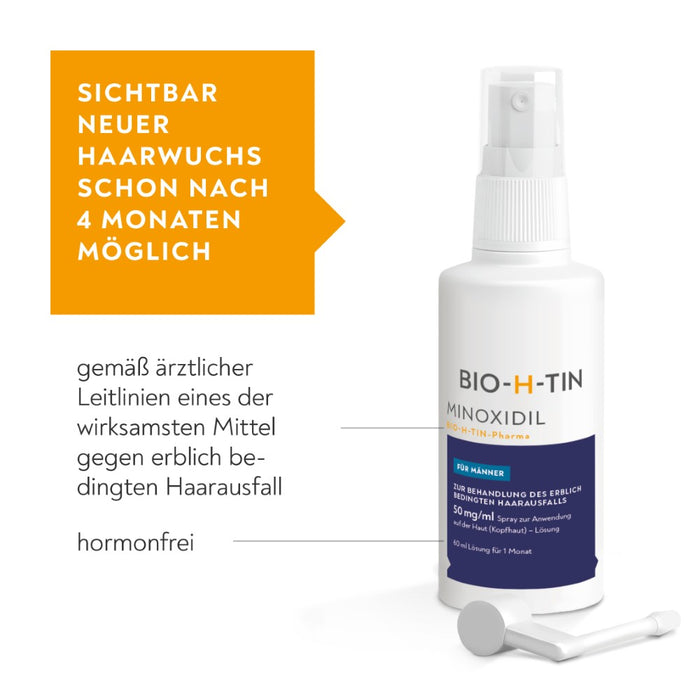 Minoxidil BIO-H-TIN Pharma 50 mg/ml für Männer, 180 ml Lösung