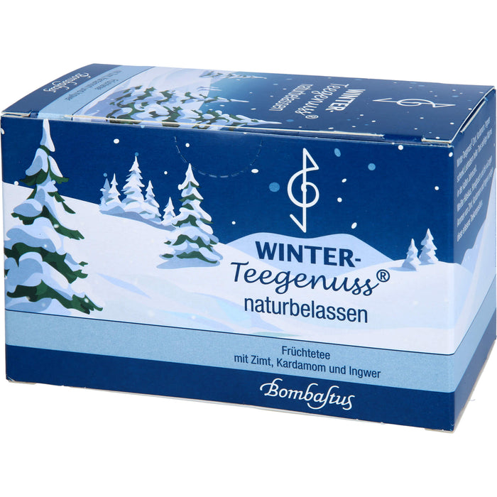 Bombastus Winter-Teegenuss naturbelassen Früchtetee mit Zimt, Kardamom und Ingwer, 20 pc Sachets