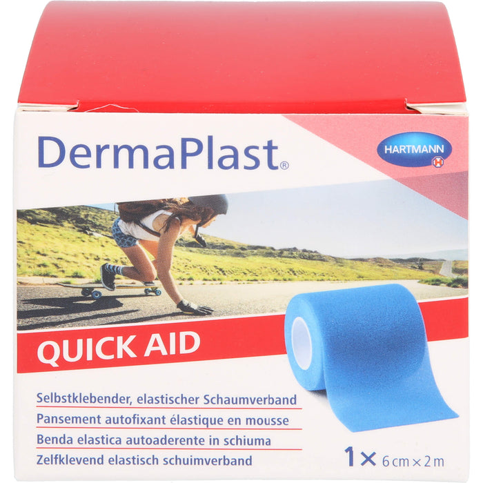 DermaPlast Quick Aid 6cmx2m blau, 1 St 