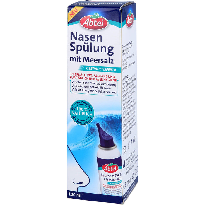 Abtei Nasen Spülung mit Meersalz, 100 ml Solution