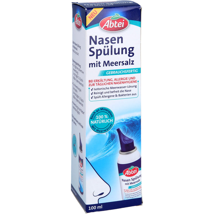 Abtei Nasen Spülung mit Meersalz, 100 ml Solution