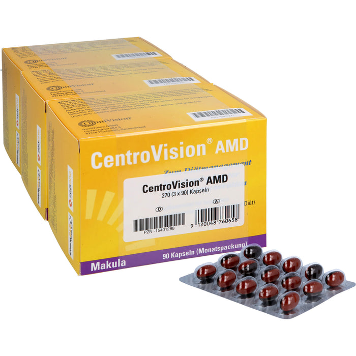 CentroVision AMD Kapseln bei altersbedingter Makuladegeneration, 270 pcs. Capsules