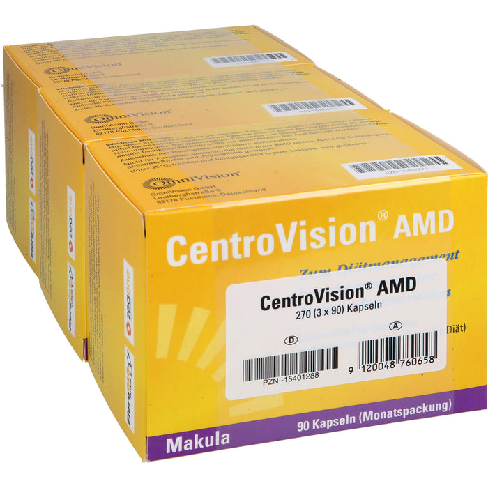 CentroVision AMD Kapseln bei altersbedingter Makuladegeneration, 270 pcs. Capsules