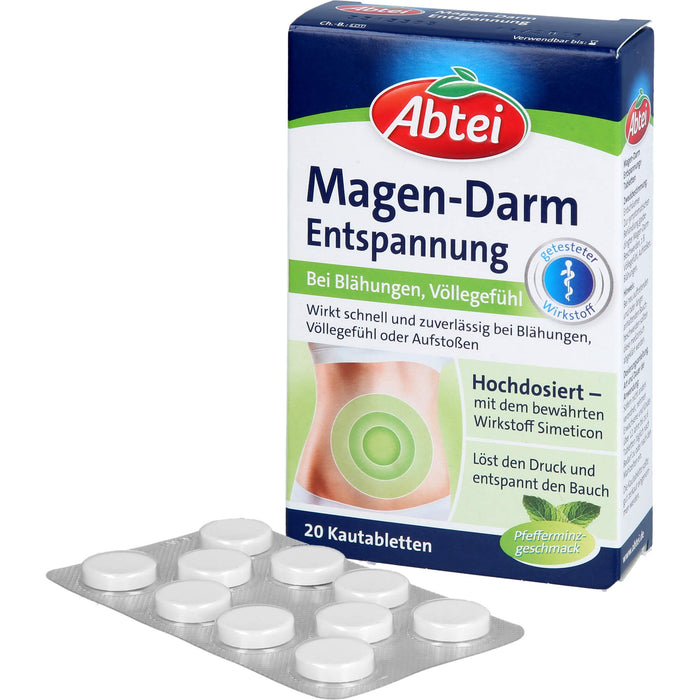 Abtei Magen-Darm-Entspannungstabletten, 20 pc Tablettes