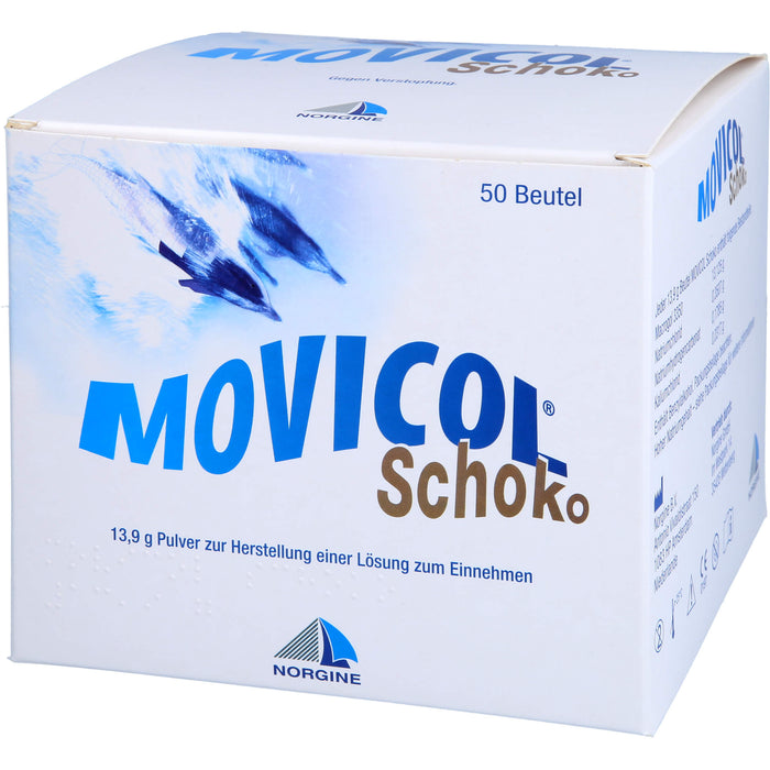 Movicol Pulver mit Schokoladenaroma gegen Verstopfung, 50 pc Sachets