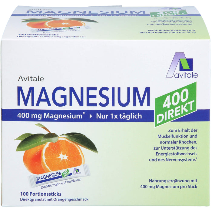 Magnesium 400 direkt Orange, 100 pc Sachets